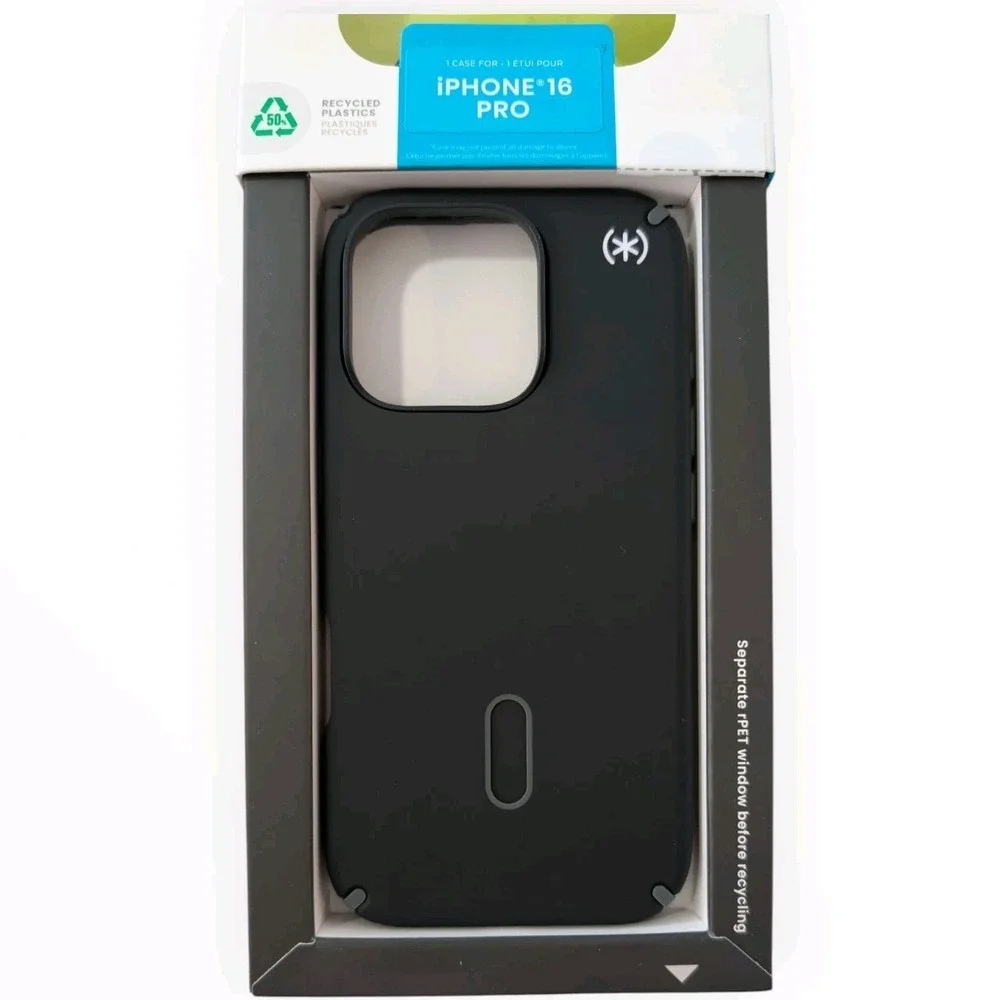 E2-O Speck Presidio2 Pro MagSafe w/ClickLock Case for iPhone 16 Pro‎ - Black